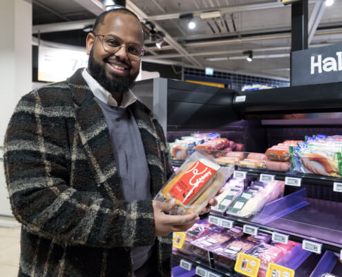 Kadir Ahmed van halalmerk Kadir's. Volgens hem weet Bureau Busskruit 9 van de 10 keer een kans op een verhaal te verzilveren.