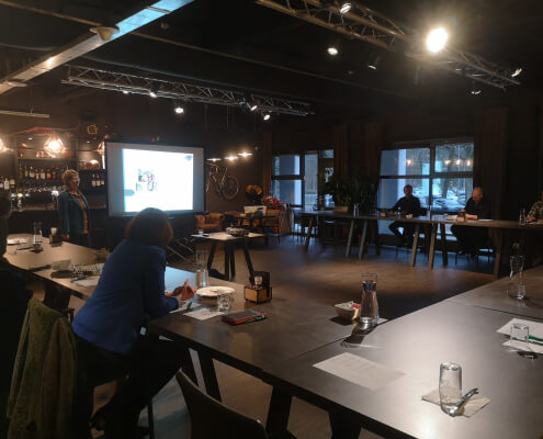 Presentatie tijdens een Business Open-bijeenkomst, businessclub