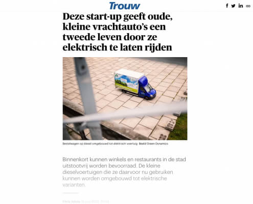 Green Dynamics: Publicatie Trouw