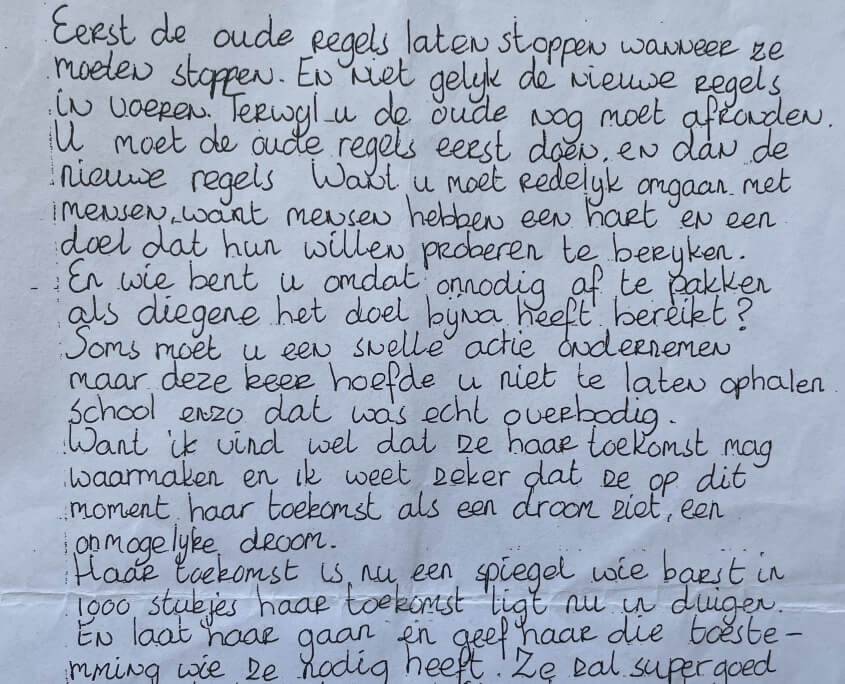 PR-lessen: 12-jarig meisje komt in verzet tegen uitzetten Taida Pasic