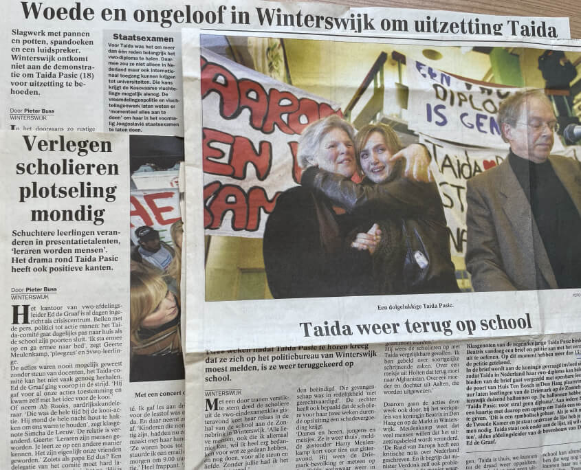 PR-lessen: Verslag van het protest rondom uitzetting van Winterswijkse Taida Pasic