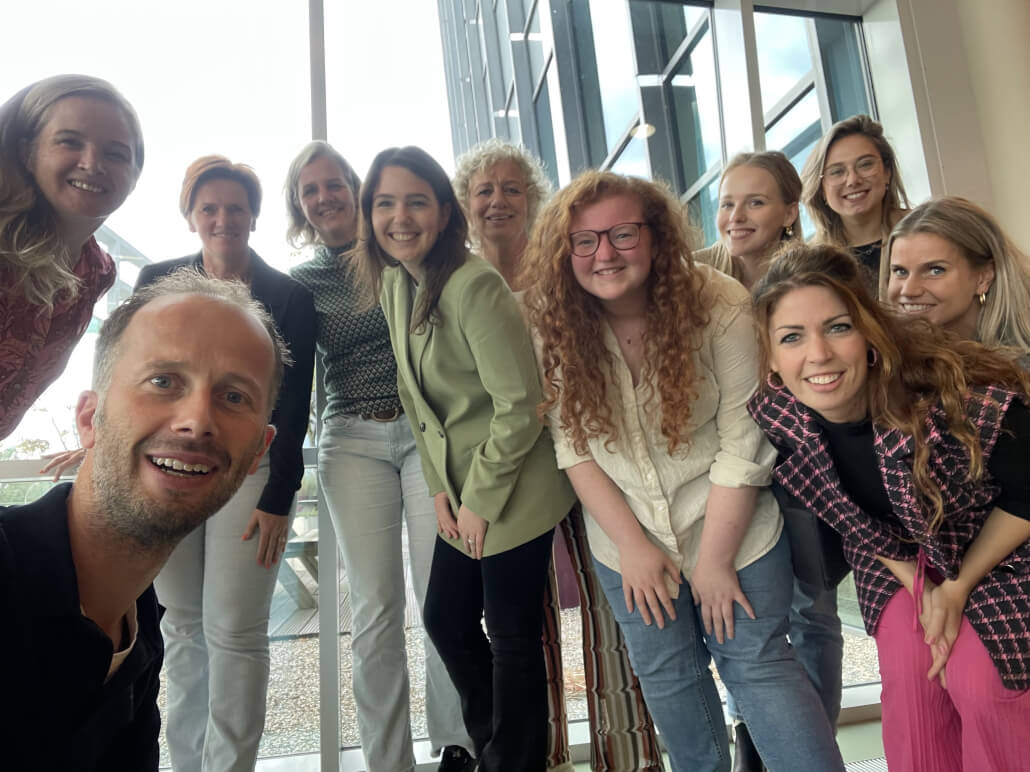 Deelnemers aan de PR-training van Marketing Oost.