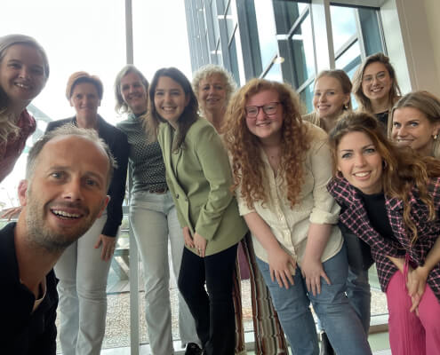 Deelnemers aan de PR-training van Marketing Oost.