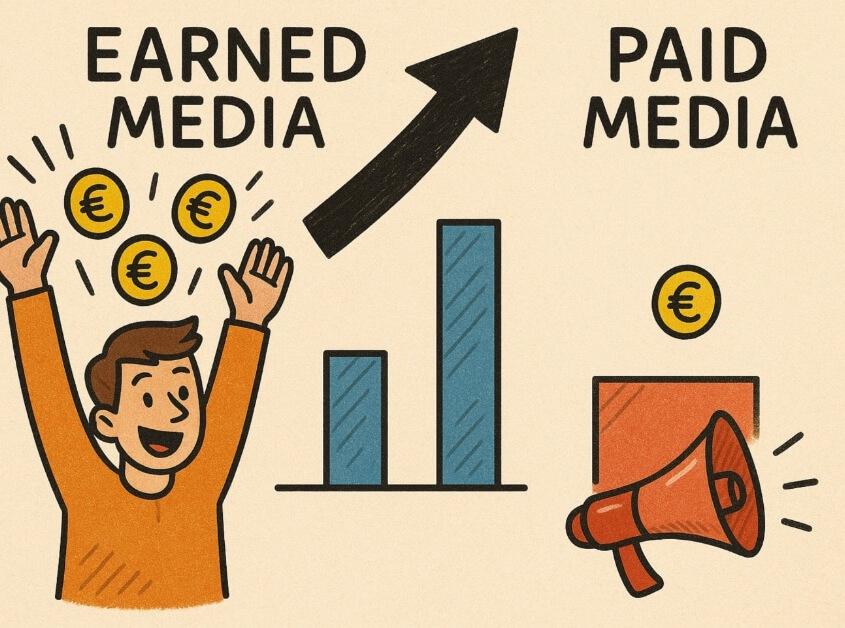 Blog earned media. Paid media.